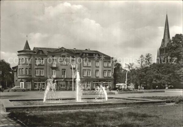 Bitterfeld Springbrunnen HO Hotel Central