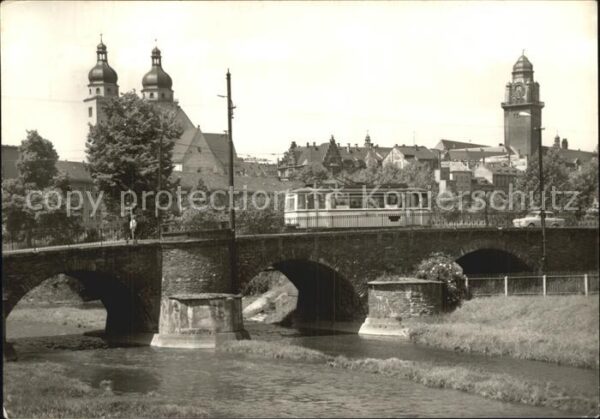 Plauen Vogtland Dr Külz Brücke Kirche