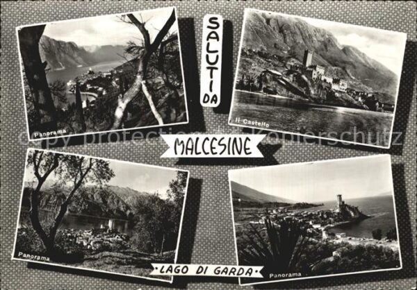 Malcesine Lago di Garda Panorama Gardasee Castello