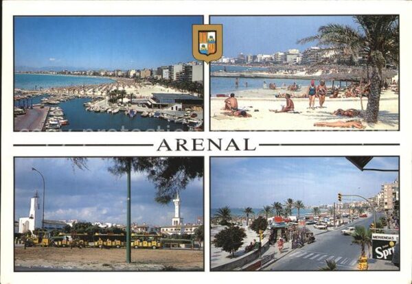 Arenal d en Castell Hafen Strand Uferstrasse