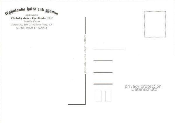 Karlsbad Eger Egerländer Hof Restaurant – Bild 2