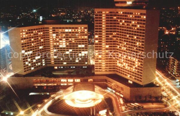 Canton China Hotel Nachtaufnahme