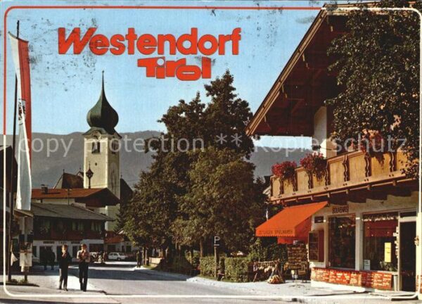 Westendorf Tirol Strassenpartie Kirche