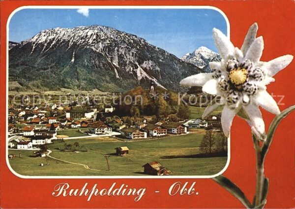 Ruhpolding Gesamtansicht mit Rauschberg und Sonnta