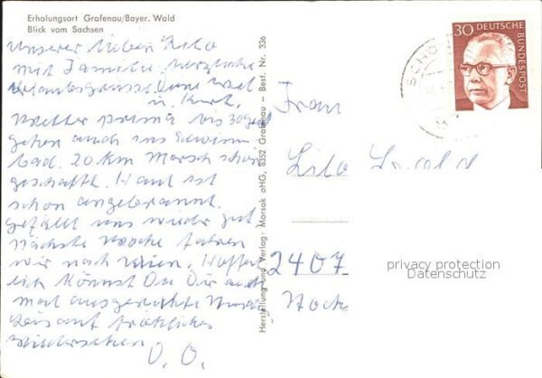 Grafenau Niederbayern Panorama Erholungsort Bayerischer Wald – Bild 2