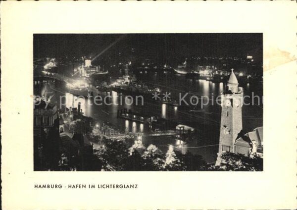 Hamburg Hafen im Lichterglanz