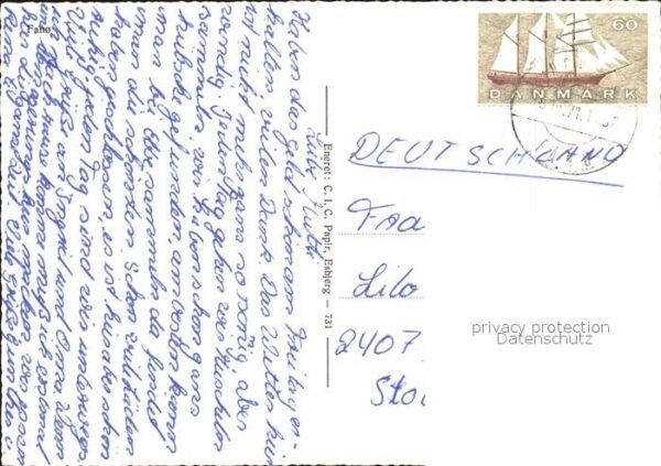 Fano Nordby Windmühle Strassenpartie Strand Dünen – Bild 2