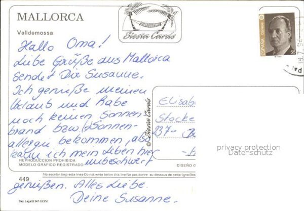 Valldemossa Mallorca Ortsansicht mit Kirche – Bild 2