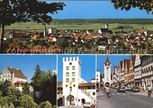 Mindelheim Teilansichten Frundsbergstadt Turm Torb