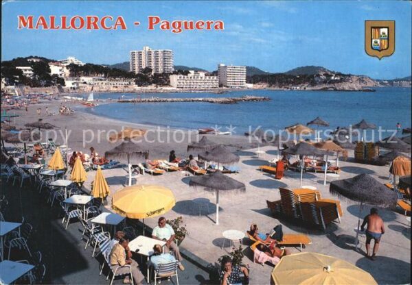 Paguera Mallorca Islas Baleares Strand Restaurant Terrasse