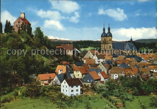 Goessweinstein mit Burg und Wallfahrtsbasilika Fränkis