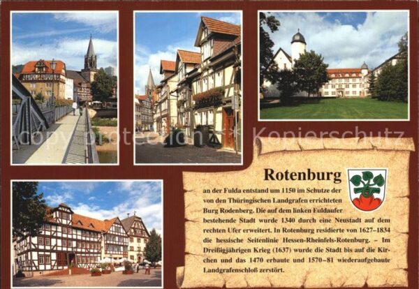Rotenburg Fulda Kirche Brotgasse Landgräfliches Schloss