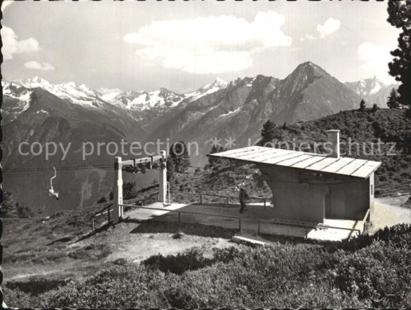 Mayrhofen Zillertal Penkenlift gegen Stillupptal und Feldko