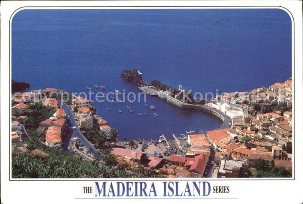 Camara de Lobos Madeira  Portugal Panorama Hafen
