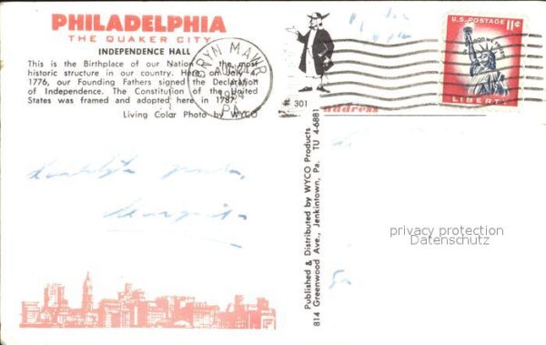Philadelphia Pennsylvania intependence Hall – Bild 2
