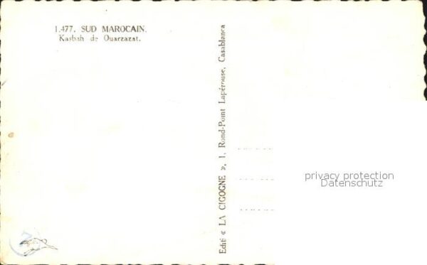Marokko Maroc Kasbeh de Ouazazat – Bild 2