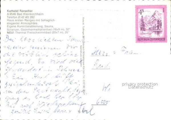 Bad Kleinkirchheim Kaernten Kurhotel Ronacher – Bild 2