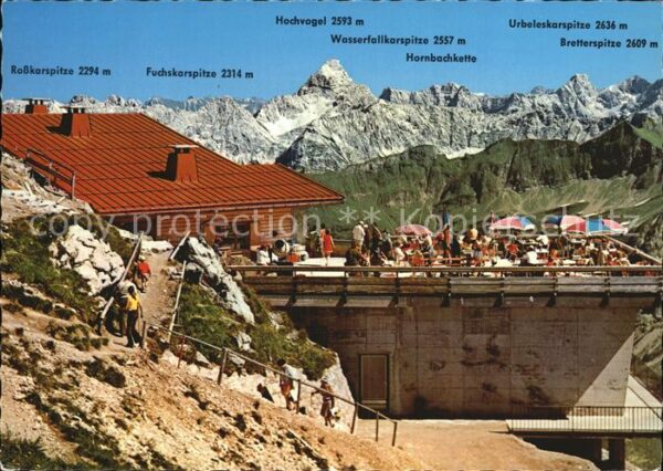 Nebelhorn Hornbachkette Wasserfallkarspitze Gipfe