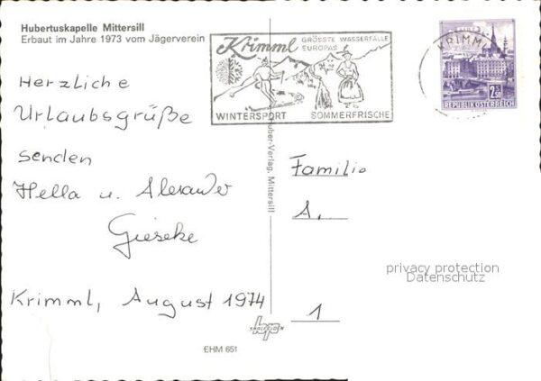 Mittersill Oberpinzgau Hubertuskapelle – Bild 2