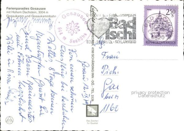 Bad Ischl Salzkammergut Gosausee Dachstein Gosaukammbahn – Bild 2