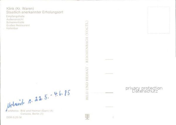 Klink Waren Erholungsheim Herbert Warnke – Bild 2
