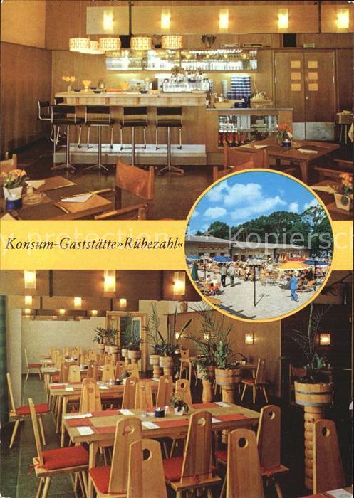 Berlin Konsum Gaststätte Rübezahl Gastraum und