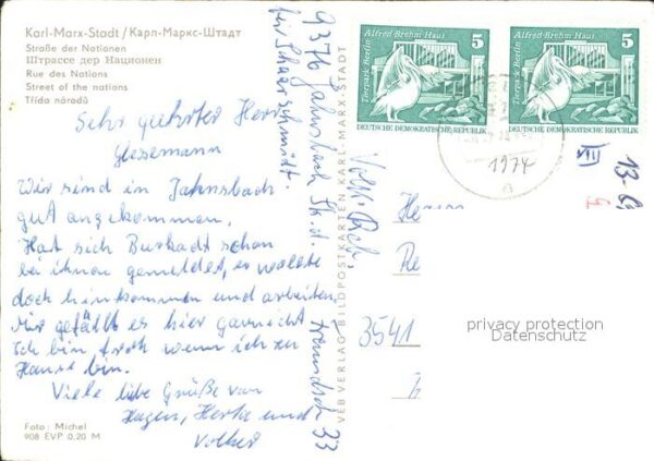 Karl-Marx-Stadt Strasse der Nationen – Bild 2