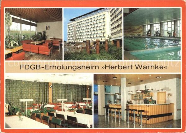 Klink Waren FDGB Erholungsheim Herbert Warnke Empfa