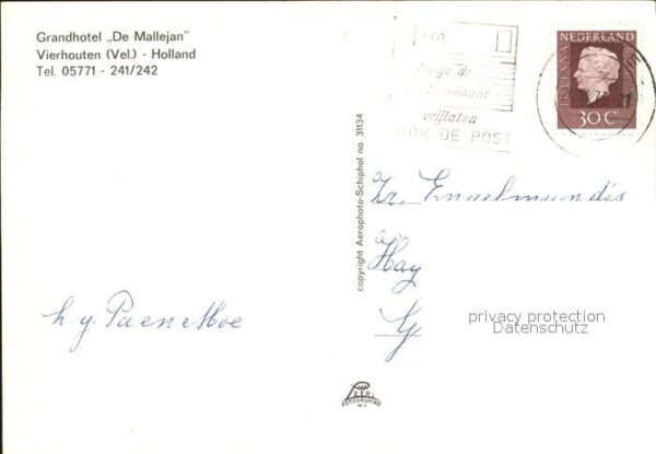 Vierhouten Fliegeraufnahme Grandhotel De Mallejan – Bild 2