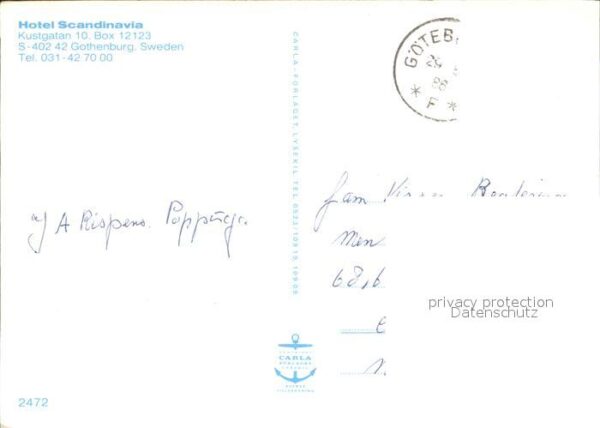 Goeteborg Hotel Scandinavia – Bild 2