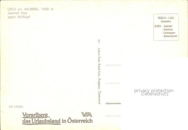 Lech Vorarlberg Gasthof Post gegen Rüfikopf – Bild 2