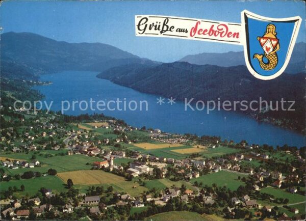 Seeboden Millstaettersee Fliegeraufnahme
