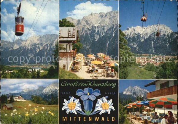 Mittenwald Bayern Kranzberg Gipfelbahn Karwendel Berggast