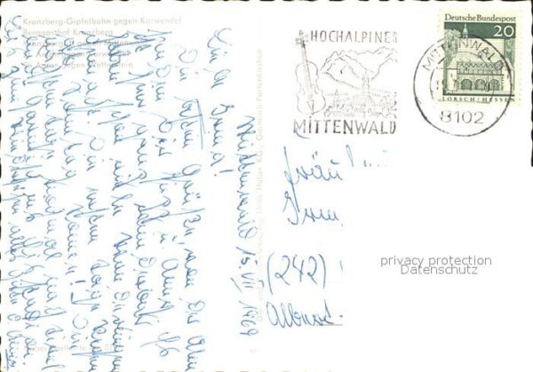 Mittenwald Bayern Kranzberg Gipfelbahn Karwendel Berggast – Bild 2