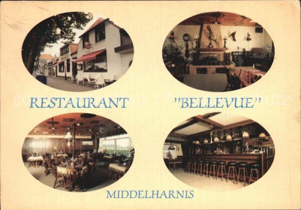 Middelharnis Restaurant Bellevue Kaminzimmer Bar