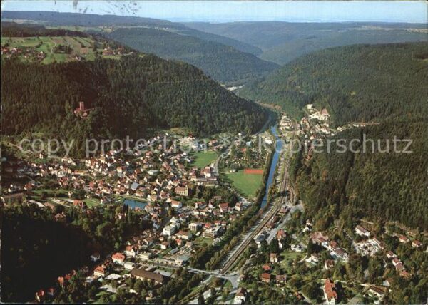 Bad Liebenzell im Nagoldtal Fliegeraufnahme