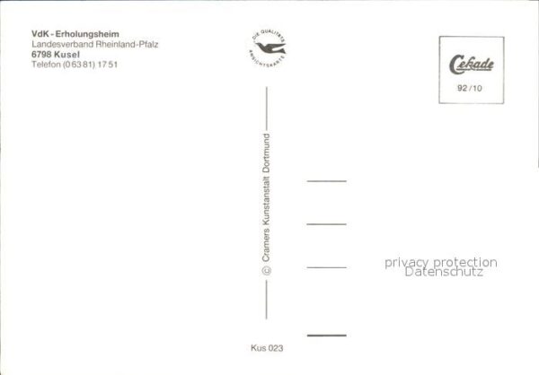 Kusel VdK Erholungsheim Eingang Speisesaal Ha – Bild 2