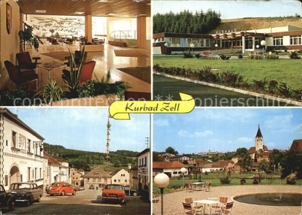 Bad Zell Kurbad Zell Kurhaus Strassenpartie Park