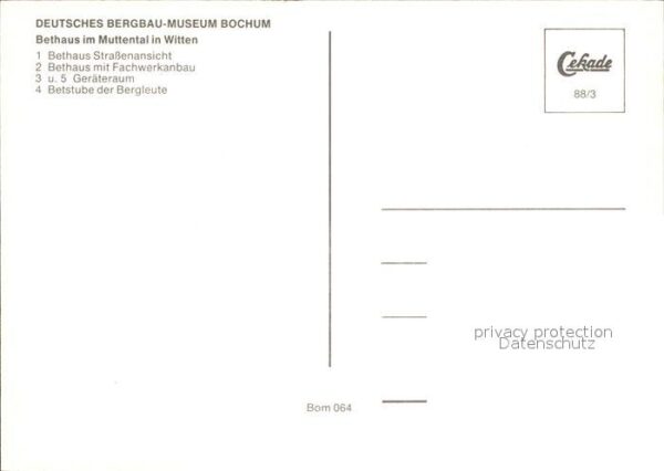 Bochum Dt Bergbaumuseum Bethaus im Muttental – Bild 2
