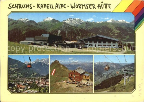 Schruns Vorarlberg Kapellalpe mit Hochjochbahn Bergstation