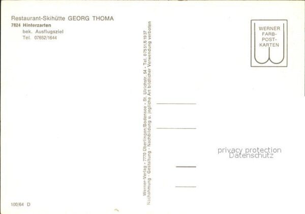 Hinterzarten Restaurant Skihütte Georg Thoma – Bild 2