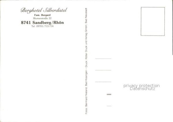 Sandberg Fulda Berghotel Silberdistel Terrasse Gastrau – Bild 2