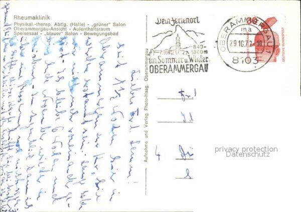 Oberammergau Rheumaklinik Halle Grüner Salon Aufenth – Bild 2