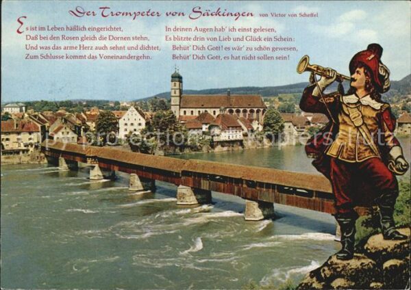 Saeckingen Rhein Der Trompeter von Säckingen Kirche Gede