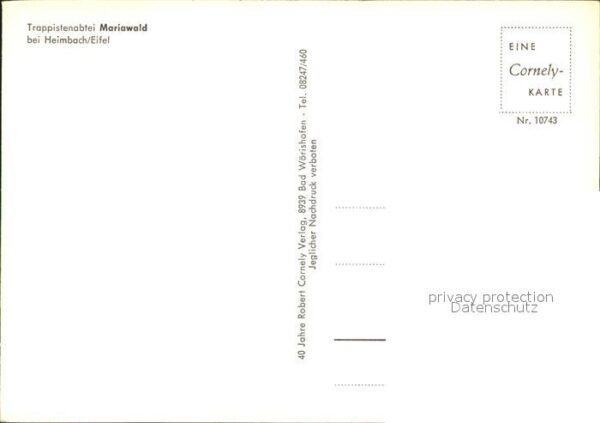 Heimbach Eifel Trappistenabtei Mariawald Inneres Brunn – Bild 2