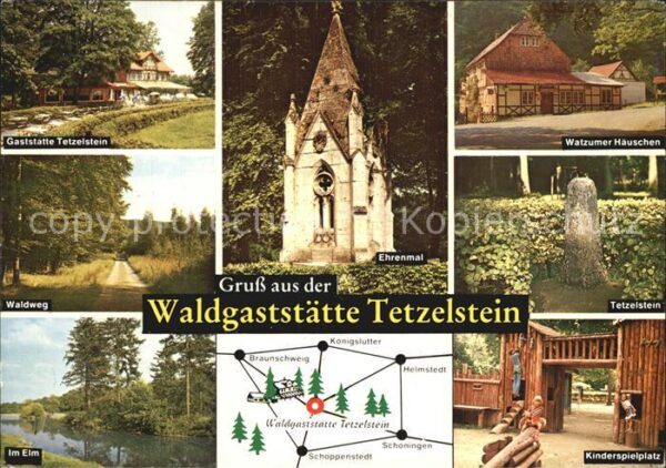 Koenigslutter Elm Waldgaststätten Tetzelstein Ehrenmal Wa