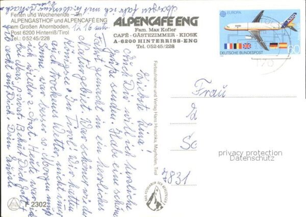 Eng Hinterriss Tirol Alpengasthof und Cafe Eng am Gr Ahornbo – Bild 2