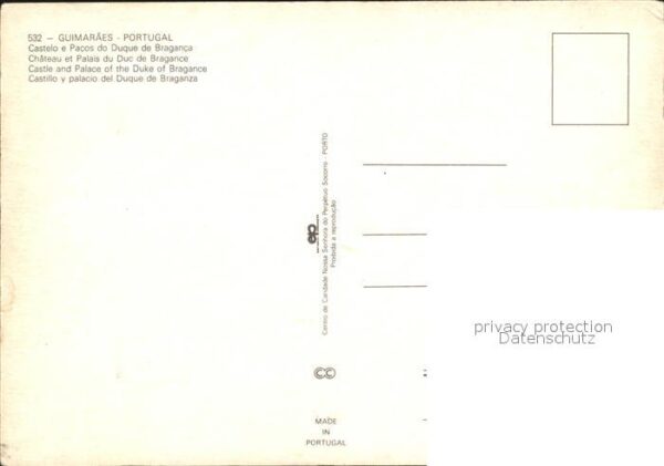 Guimarães Chateau et Palais de Duc de Bragance Vu – Bild 2