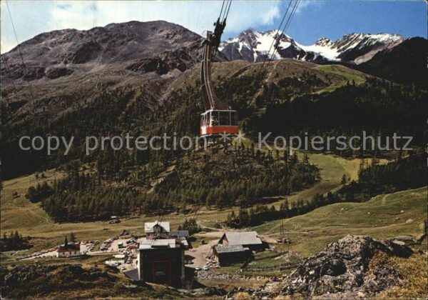 Schnals Bozen Suedtirol Schnalstaler Gletscherbahn mit Kurzras