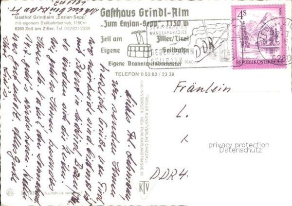 Zell Ziller Tirol Gasthof Grindlalm Enzian Sepp – Bild 2